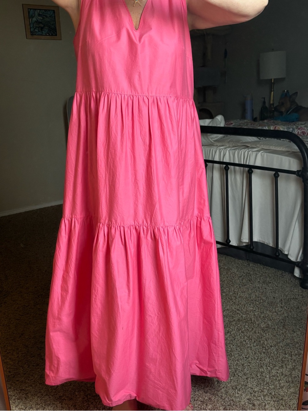 Hugo Boss watermelon?  Sleeveless V-Neck Maxi Dress